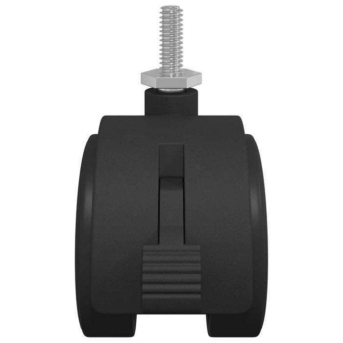 Roată 12 pcs Negru și argintiu 40,1 x 40,1 x 37,8 mm Fier și PP - WALTI WALTI