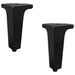 Picioare de mobilă 2 pcs Negru 5,5 x 5,5 x 10 cm Fier - WALTI WALTI