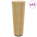 Picioare de mobilă 12 pcs Maro Ø 44 x 100 mm - WALTI WALTI