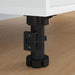 Picioare de mobilă Ajustabil 2 pcs Negru 46 x 46 x 128 mm PP - WALTI WALTI