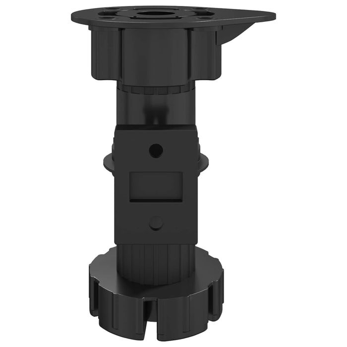 Picioare de mobilă Ajustabil 2 pcs Negru 46 x 46 x 128 mm PP - WALTI WALTI