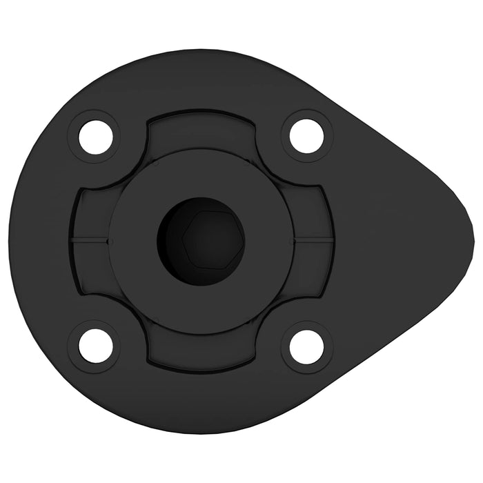 Picioare de mobilă Ajustabil 2 pcs Negru 46 x 46 x 128 mm PP - WALTI WALTI