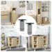 Picioare de mobilă Ajustabil 2 pcs Alb 64 x 64 x 100 mm PP - WALTI WALTI