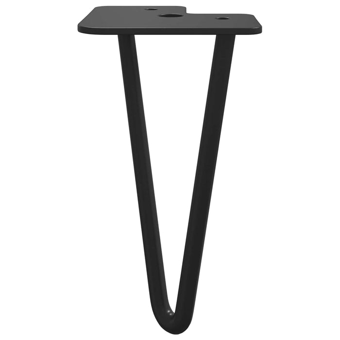 Picior de mobilă 2 pcs Negru 54.1 x 54.1 x 100 mm Fier - WALTI WALTI