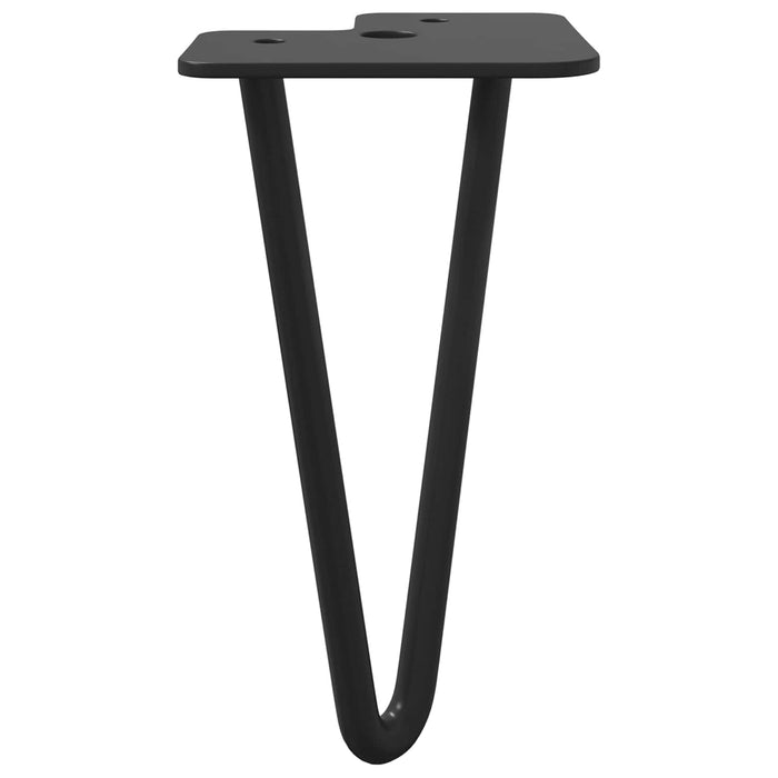 Picior de mobilă 2 pcs Negru 54.1 x 54.1 x 100 mm Fier - WALTI WALTI