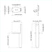 Picioare de mobilă 12 pcs Negru 66 x 36 x 160 mm Fier - WALTI WALTI