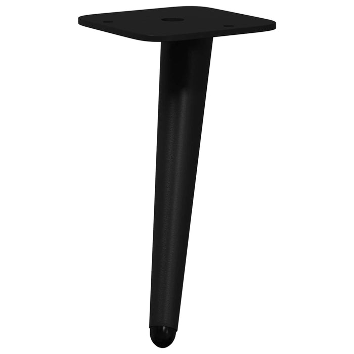 Picioare verticale 2 pcs Negru 56 x 56 x 100 mm Fier - WALTI WALTI