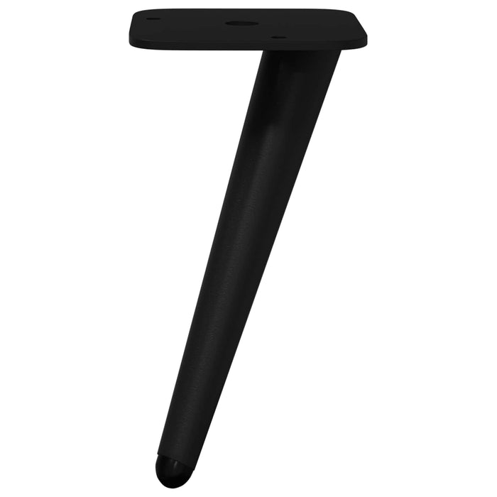 Picioare verticale 2 pcs Negru 56 x 56 x 100 mm Fier - WALTI WALTI