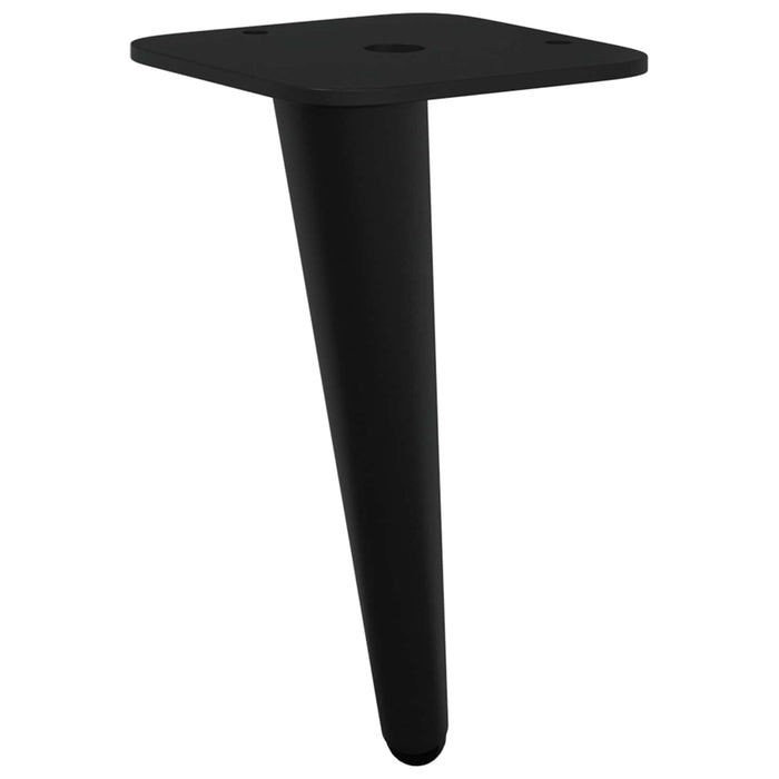 Picioare verticale 12 pcs Negru 56 x 56 x 100 mm Fier - WALTI WALTI