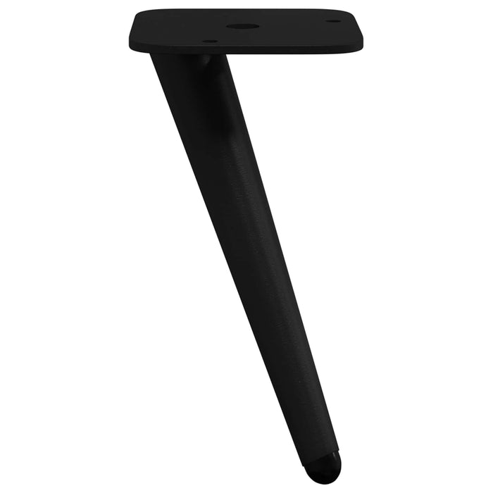 Picioare verticale 12 pcs Negru 56 x 56 x 100 mm Fier - WALTI WALTI