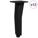 Picioare În picioare 12 pcs Negru 40 x 40 x 100 mm Fier - WALTI WALTI