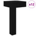 Picioare În picioare 12 pcs Negru 57 x 57 x 100 mm Fier - WALTI WALTI