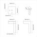 Picioare În picioare 12 pcs Negru 57 x 57 x 100 mm Fier - WALTI WALTI