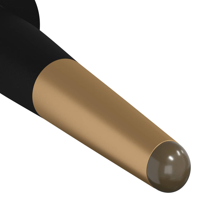 Picioare de mobilă 2 pcs Negru și Aur Ø 40 x 98 mm Fier - WALTI WALTI