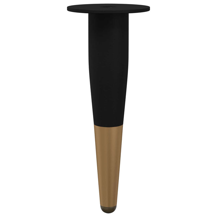 Picioare de mobilă 2 pcs Negru și Aur Ø 40 x 98 mm Fier - WALTI WALTI