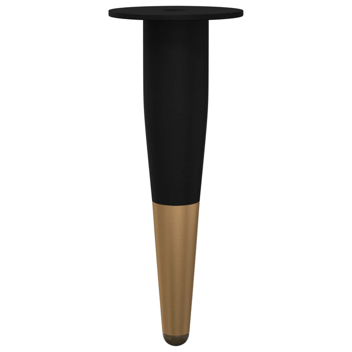 Picioare de mobilă 2 pcs Negru și Aur Ø 40 x 98 mm Fier - WALTI WALTI