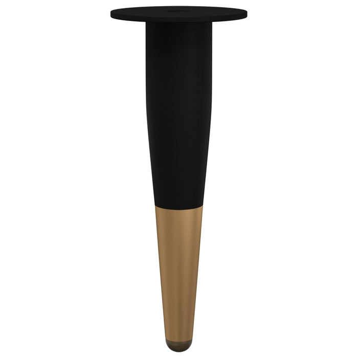 Picioare de mobilă 12 pcs Negru și Aur Ø 40 x 98 mm Fier - WALTI WALTI
