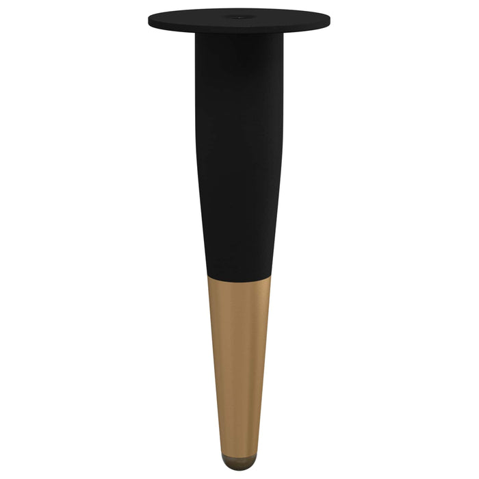 Picioare de mobilă 12 pcs Negru și Aur Ø 40 x 98 mm Fier - WALTI WALTI