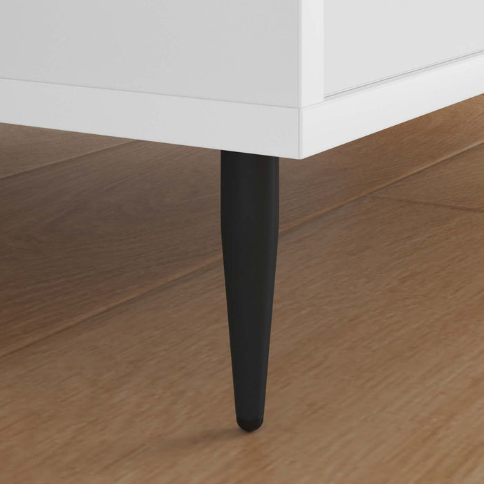 Picioare de mobilă 2 pcs Negru Ø 40 x 98 mm Fier - WALTI WALTI