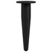 Picioare de mobilă 2 pcs Negru Ø 40 x 98 mm Fier - WALTI WALTI