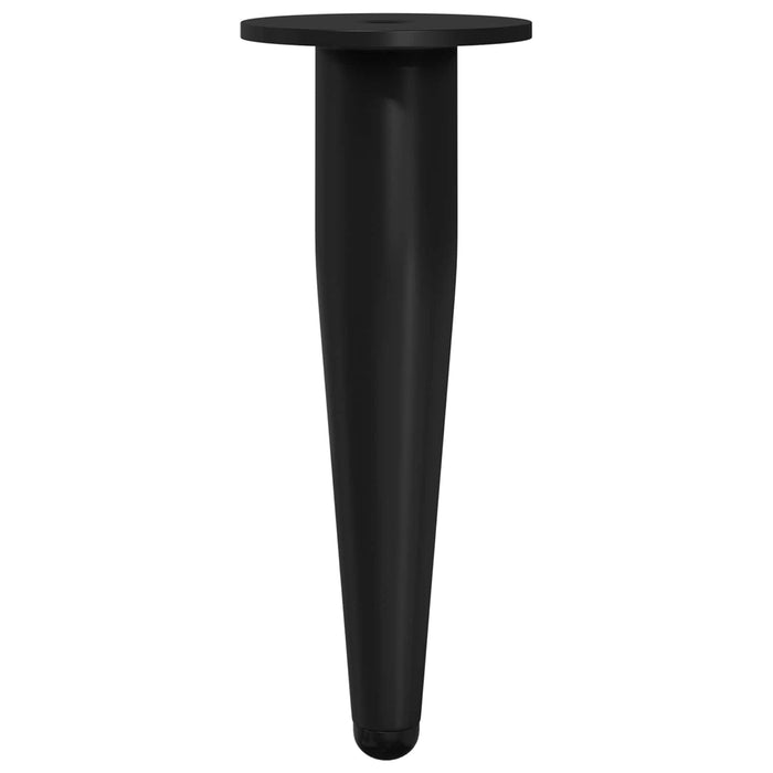 Picioare de mobilă 12 pcs Negru Ø 40 x 98 mm Fier - WALTI WALTI