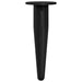 Picioare de mobilă 12 pcs Negru Ø 40 x 98 mm Fier - WALTI WALTI