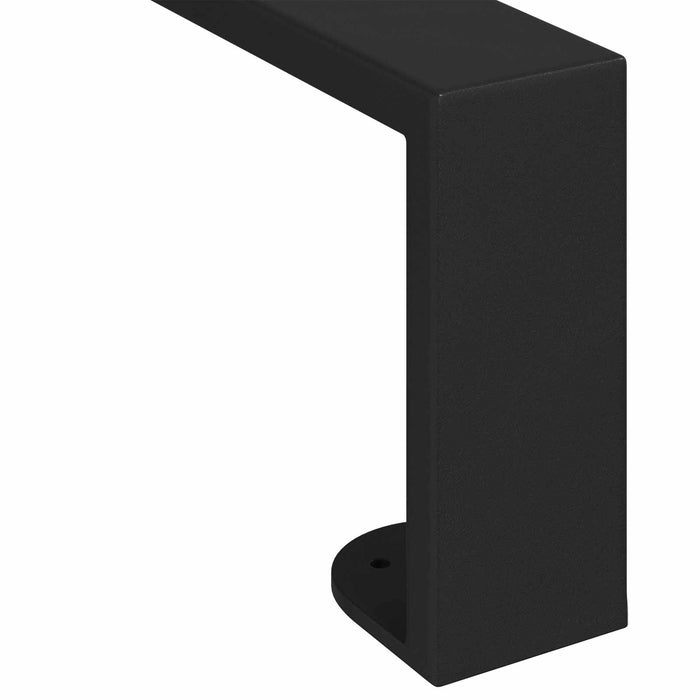 Picioare de mobilă 12 pcs Negru 43,6 x 4 x 10 mm Fier - WALTI WALTI