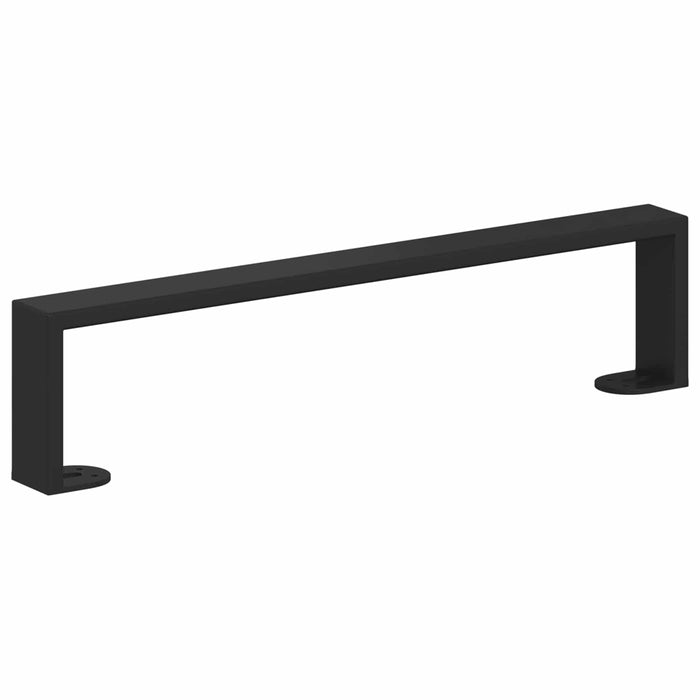 Picioare de mobilă 12 pcs Negru 43,6 x 4 x 10 mm Fier - WALTI WALTI