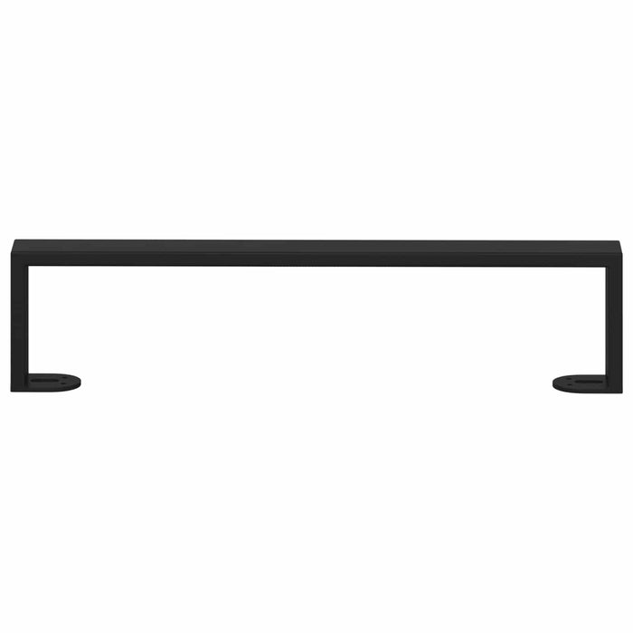 Picioare de mobilă 12 pcs Negru 43,6 x 4 x 10 mm Fier - WALTI WALTI