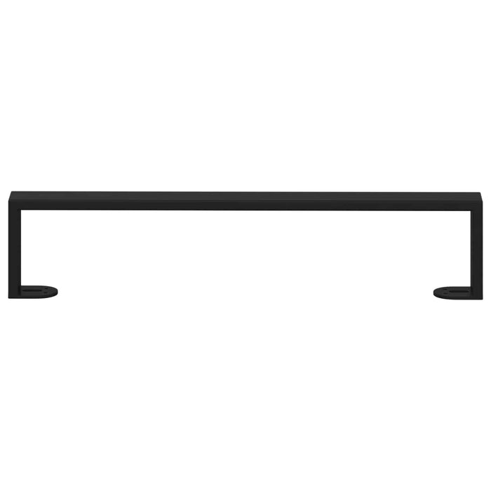 Picioare de mobilă 12 pcs Negru 48,1 x 4 x 10 mm Fier - WALTI WALTI