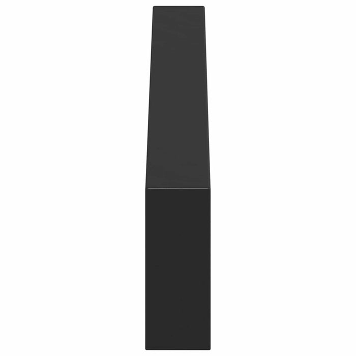 Picioare de mobilă 12 pcs Negru 48,1 x 4 x 10 mm Fier - WALTI WALTI