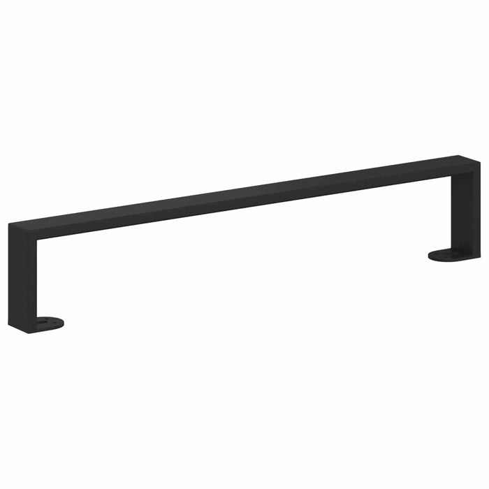 Picioare de mobilă 12 pcs Negru 54,6 x 4 x 10 mm Fier - WALTI WALTI