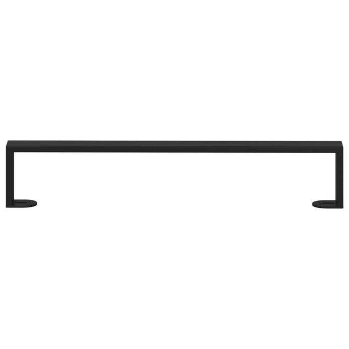 Picioare de mobilă 12 pcs Negru 54,6 x 4 x 10 mm Fier - WALTI WALTI