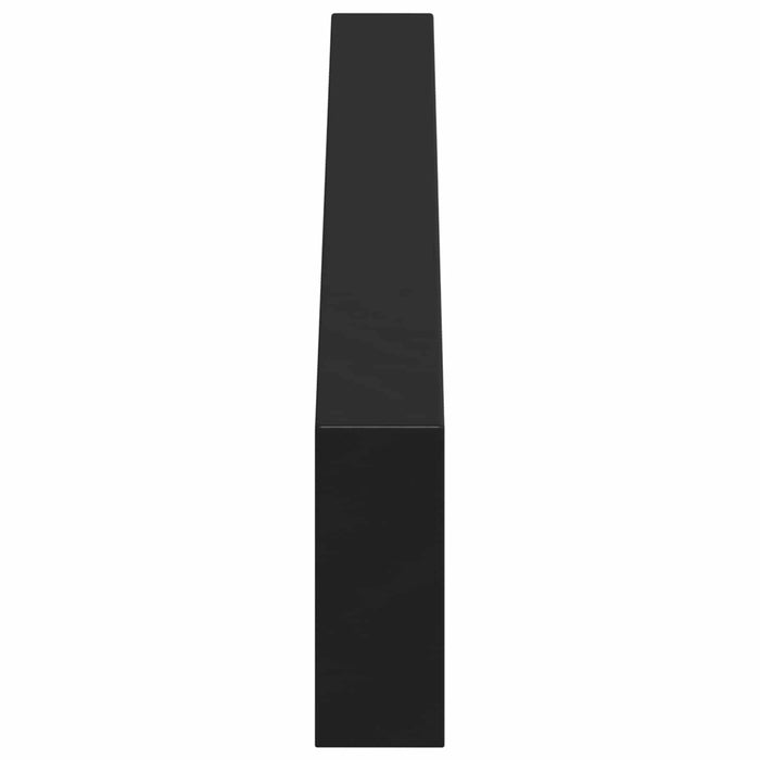 Picioare de mobilă 12 pcs Negru 54,6 x 4 x 10 mm Fier - WALTI WALTI