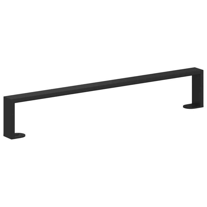 Picioare de mobilă 2 pcs Negru 59,6 x 4 x 10 mm Fier - WALTI WALTI