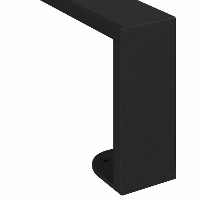 Picioare de mobilă 12 pcs Negru 79,6 x 4 x 10 mm Fier - WALTI WALTI