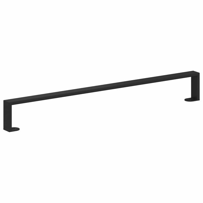 Picioare de mobilă 12 pcs Negru 79,6 x 4 x 10 mm Fier - WALTI WALTI