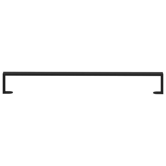 Picioare de mobilă 12 pcs Negru 79,6 x 4 x 10 mm Fier - WALTI WALTI