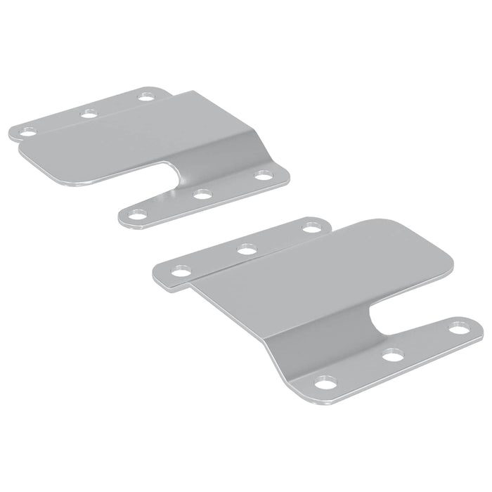 Culoar de montare la nivel 2 pcs Argintiu 75 x 66 x 1,4 mm Oțel - WALTI WALTI