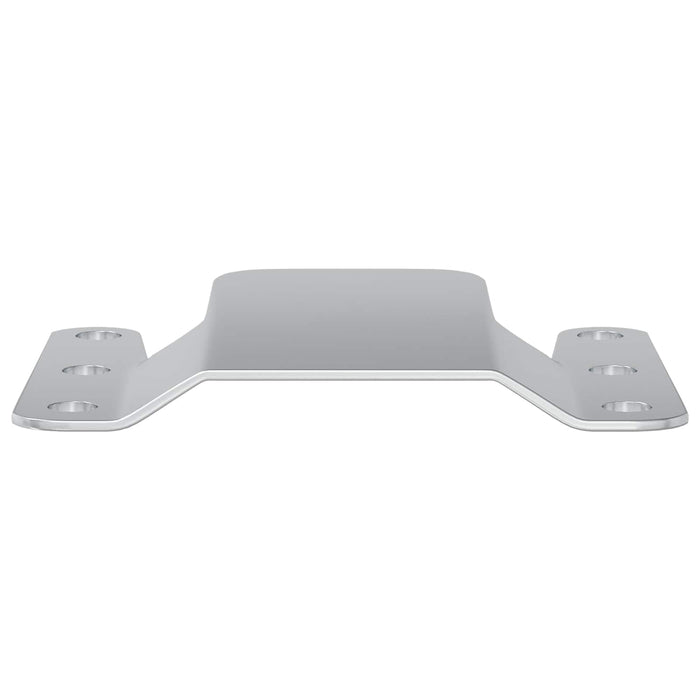 Culoar de montare la nivel 2 pcs Argintiu 75 x 66 x 1,4 mm Oțel - WALTI WALTI