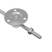 Hingă cu suport pentru capac 2 pcs Argintiu 194 x 36 x 18 mm - WALTI WALTI