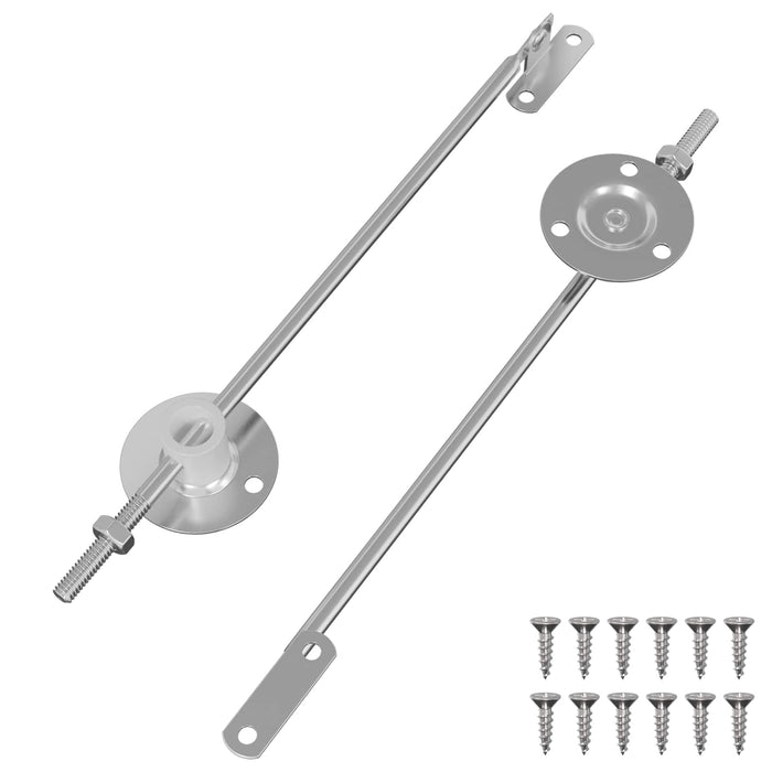 Hingă cu suport pentru capac 2 pcs Argintiu 194 x 36 x 18 mm - WALTI WALTI