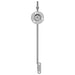 Hingă cu suport pentru capac 2 pcs Argintiu 194 x 36 x 18 mm - WALTI WALTI
