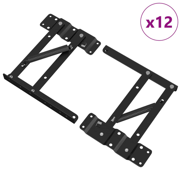 Mecanism de ridicare pentru pat 12 pcs Negru 34 x 9.5 x 4 mm - WALTI WALTI