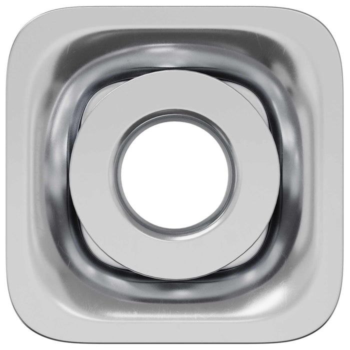 Insert tub filetat 2 pcs Negru și argintiu Oțel Galvanizat - WALTI WALTI