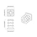 Insert tub filetat 12 pcs Negru și argintiu Oțel Galvanizat - WALTI WALTI