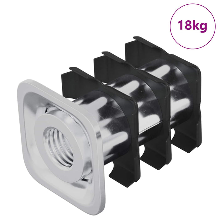 Insert tub filetat 1818 pcs Negru și argintiu Oțel Galvanizat - WALTI WALTI