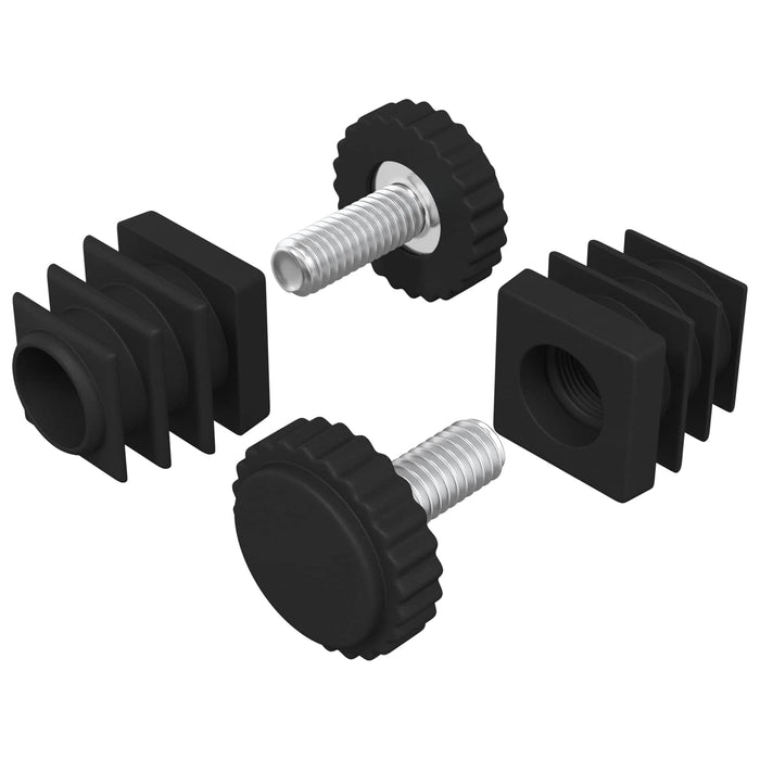 Nivelatoare de mobilă Ajustabil 2 pcs Negru M6 PP - WALTI WALTI