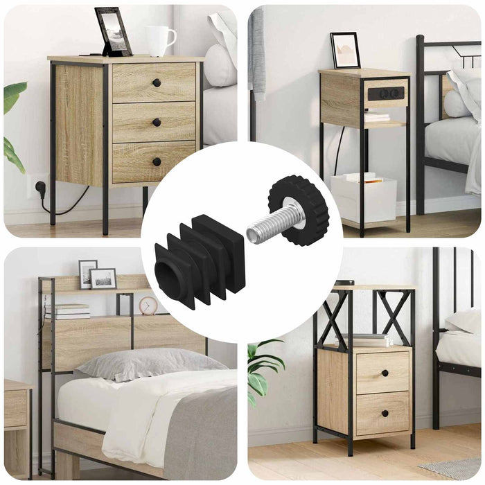 Nivelatoare de mobilă Ajustabil 1895 pcs Negru PP - WALTI WALTI