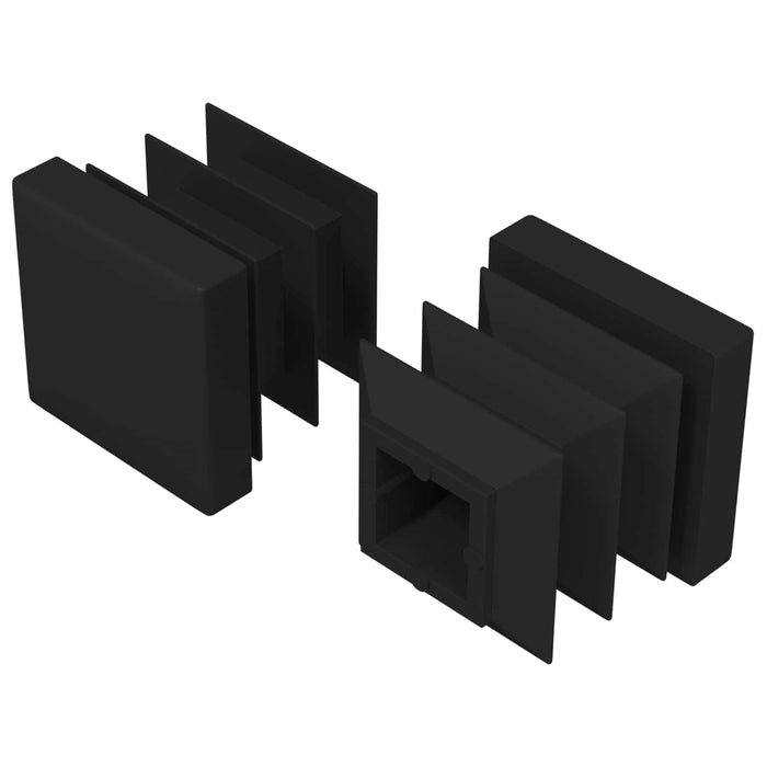 Capete de închidere 2 pcs Negru 15 x 15 x 15 mm PP - WALTI WALTI
